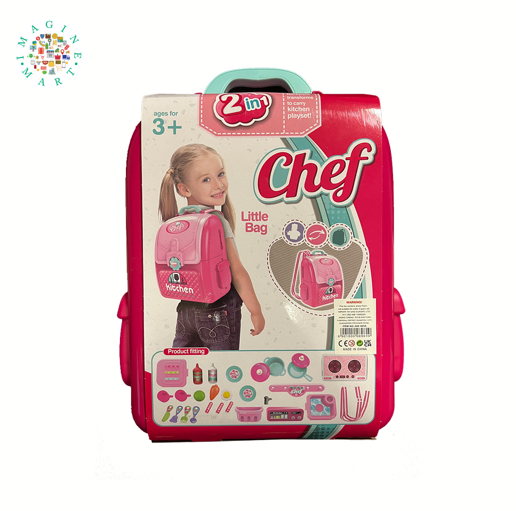 Little Chef Kitchen Play Set - Pretend Cooking Toy for Kids.