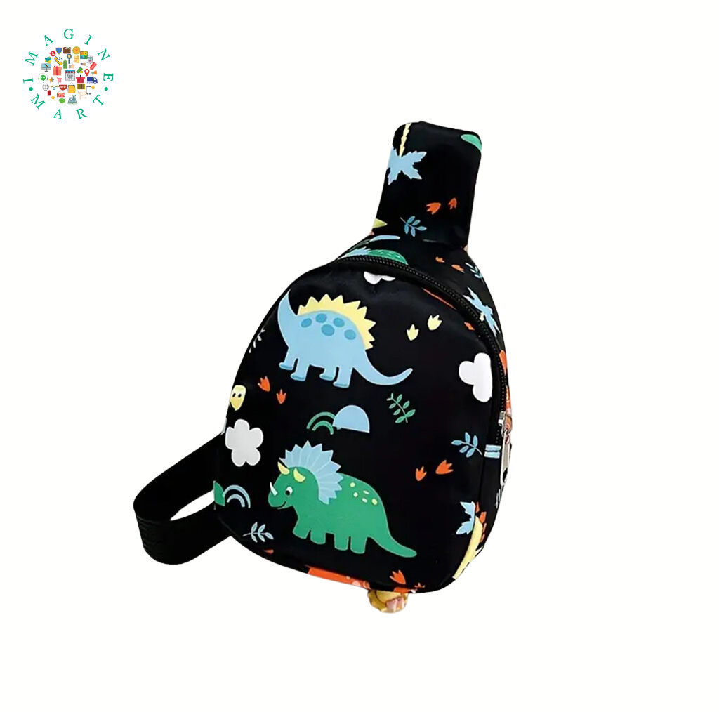 Fashionable Cartoon Dinosaur Backpack for Boys and Girls.