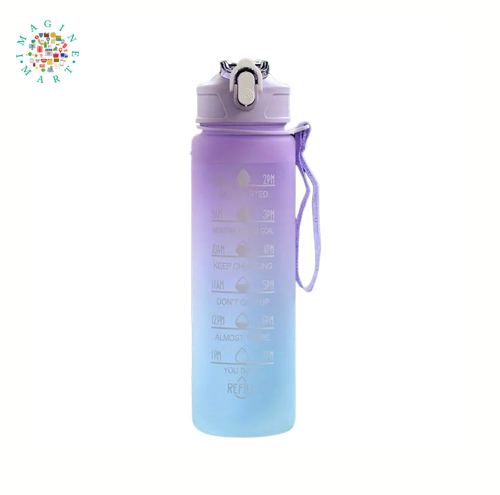 900 ML WATER BOTTEL FOR GYM WITH STRAW DESIGN EASY TO SIP.