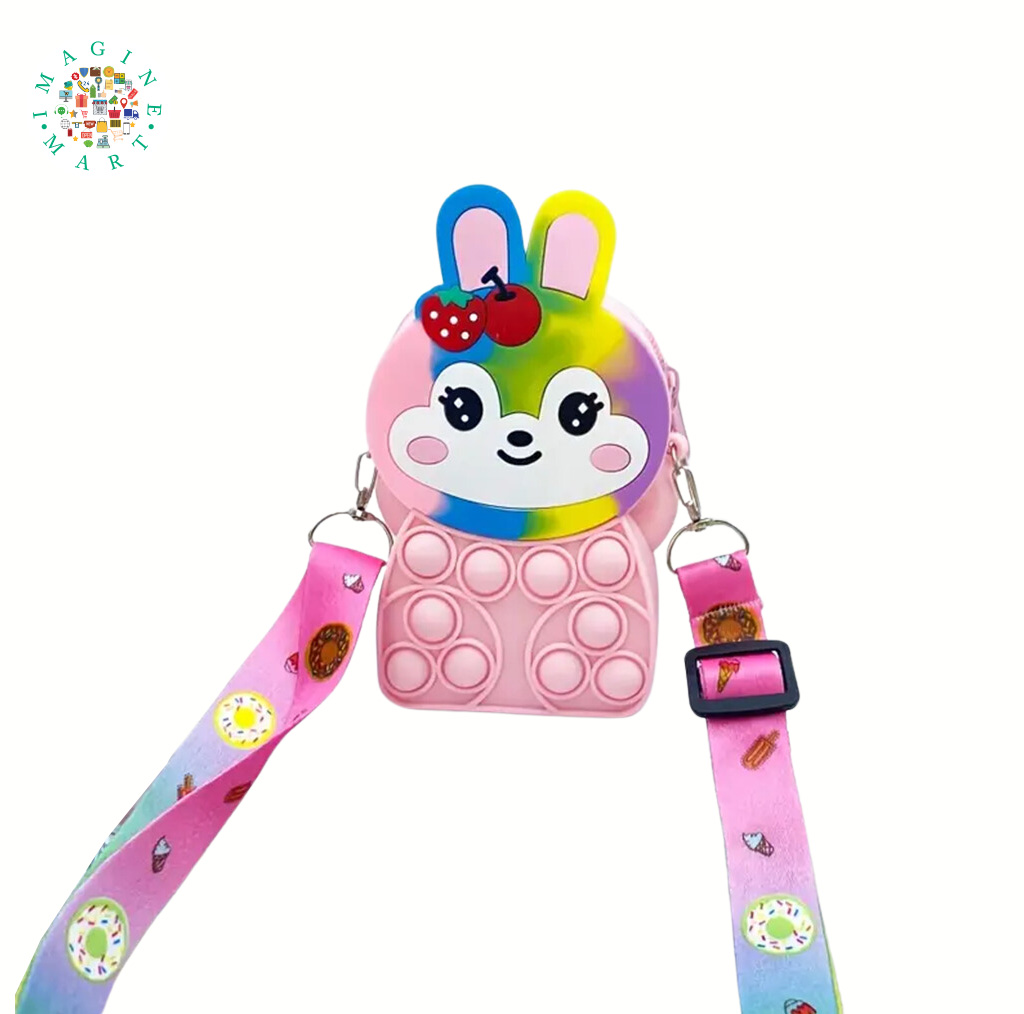 Cute Rabbit Silicone Shoulder Bag: Adorable Carryall.