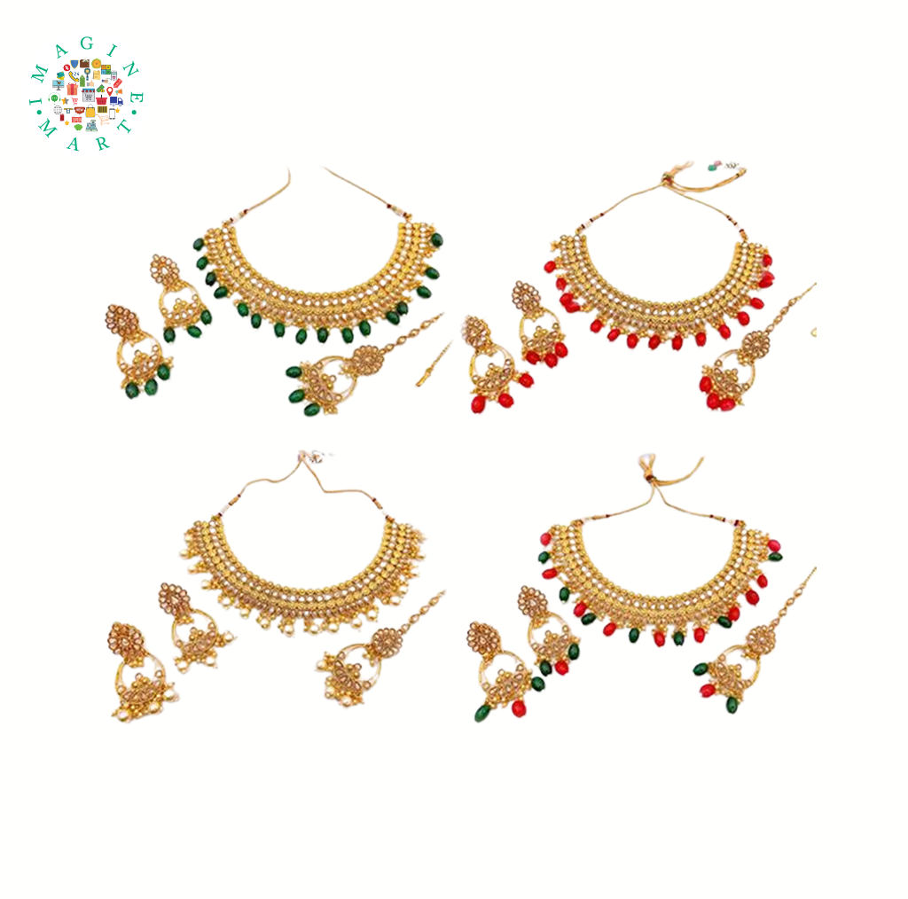 Traditional Chokar Set: Vibrant Elegance in Multi-Colours.