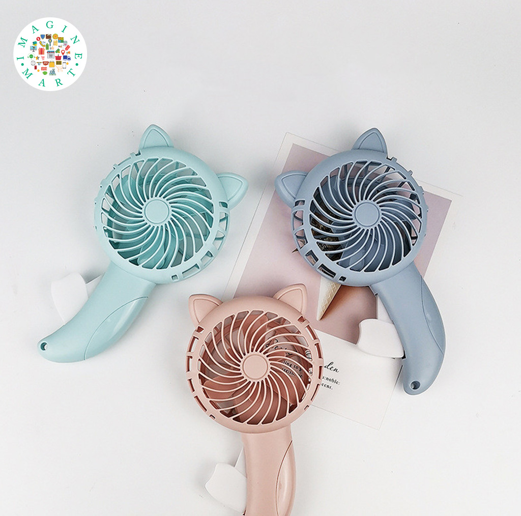 Mini Portable Handheld Fan: Battery-Free, 3 Colour Options for Household Cooling.