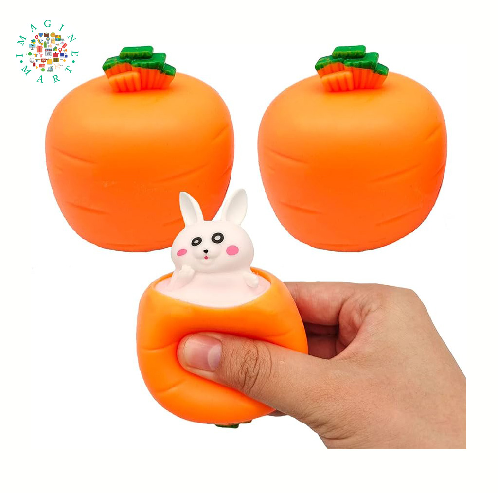 Funny Squeeze Rabbit Toy: Cute Cartoon Design For Creative Stress Relief.