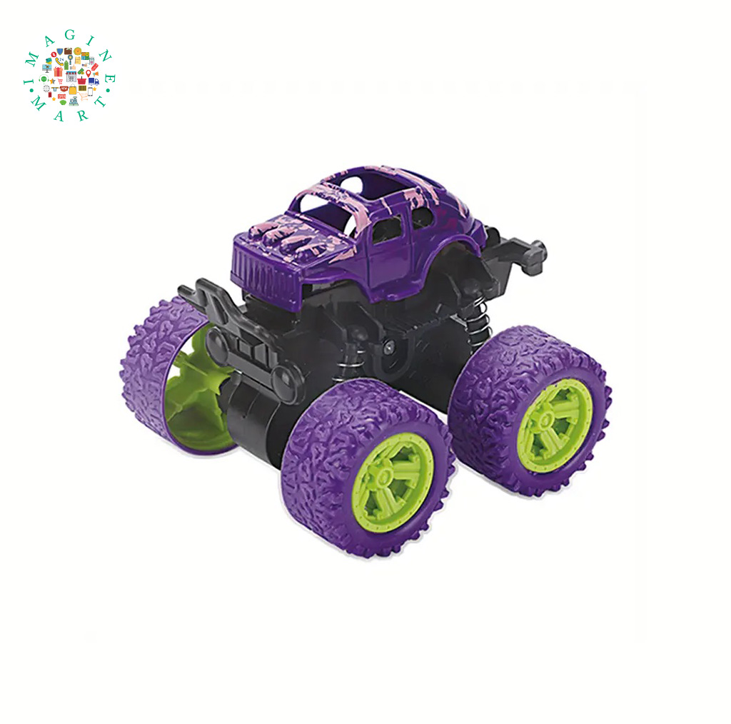 Exciting Purple  colour Off-Road Stunt Car: 360-Degree Rotations for Thrilling Escapades.