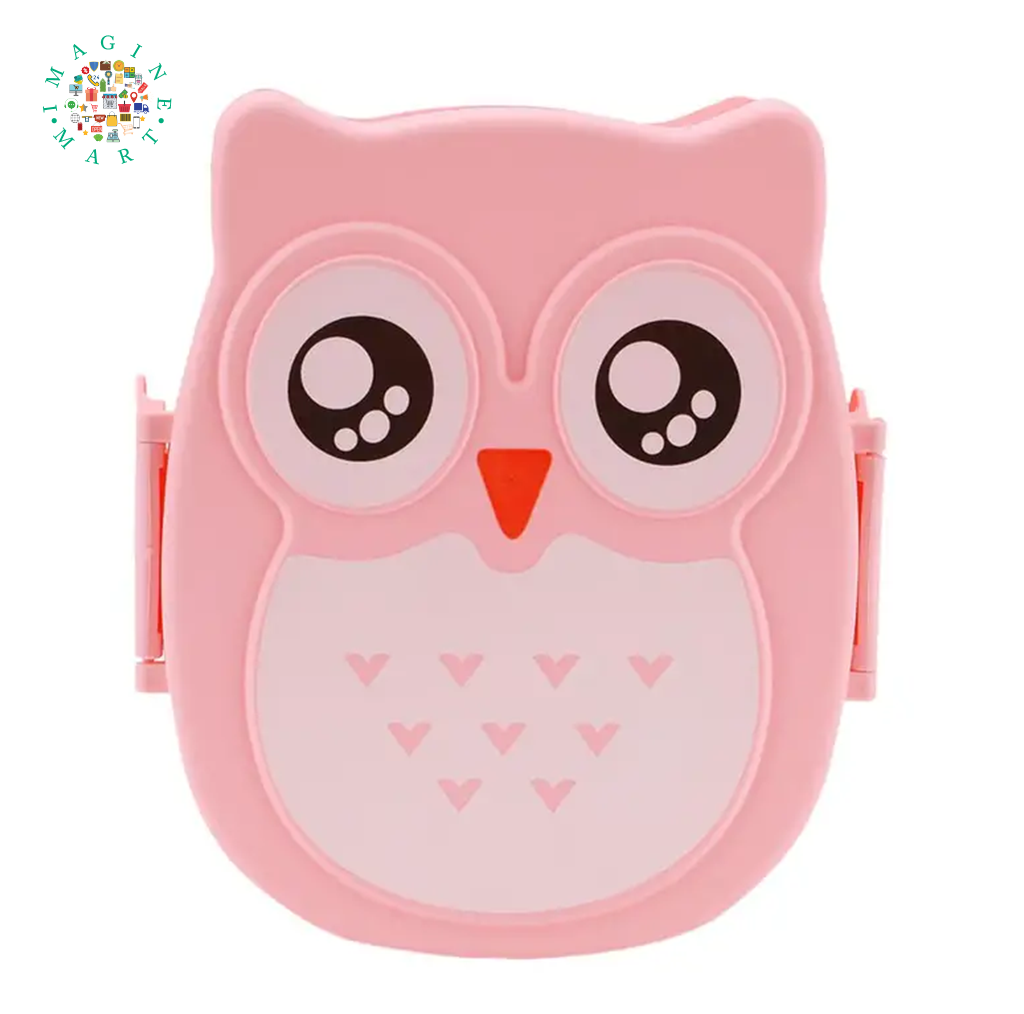 Cute Cartoon Owl Lunch Box Food Container Storage Box Portable Kids Student Lunc