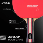 Performance 4 Player Ping Pong Paddle Set of 4 – Table Tennis Rackets, 6 – 3 Star Orange and White Balls 3 0048f77d7a4438b4a37307eaec3c3405