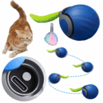 Cat Interactive Ball Rechargeable Smart Pet Electric Toy Automatic Rolling Ball Simulated Tail Dog Cat Training Teaser 2 0554183ca75e2ed0908e8a90fae85b21