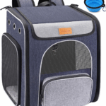 ® Cat Carrier Backpack, Foldable Pet Backpack Carrier for Cats and Small Dogs, Breathable Dog Carrier Backpack with Inner Safety Leash + Folding Dog Bowl Ideal for Hiking Traveling Outdoor Use
