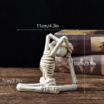 Halloween Horror Desktop Decoration Resin Ornaments Feature Modeling Yoga Skull Skeleton 14 0e8bb68dac0f3f5f00e8d94ab64b7275