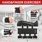 Grip Strength Trainer Kit (5 Pack), Including Finger Exerciser, Hand Grip Strengthener, Hand Extension, Stress Relief Ball, and Forearm Workout Ring 3 0eec5b3a3e838905df27c2b6fb775972