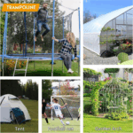 Trampoline Stakes U Shaped Anchors Heavy Duty Metal - Long Trampolines Ground Wind Stakes for Soccer Goals, Camping Tents, Garden Decoration (4Pcs) 6 108e26fb1a10e2fbefc37ebee717f360
