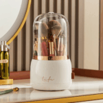 Makeup Brush Holder Dustproof 360 Rotation Makeup Brush Holder Desk Organizer 8 124b66e15de2f2c437eed1398fb0a7e4