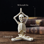Halloween Horror Desktop Decoration Resin Ornaments Feature Modeling Yoga Skull Skeleton 8 1a3957dd734fc2eb2a8a1c00dd045d29