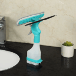 4 in 1 Spray Window Cleaning Brush,Multi-Functional Double-Sided Glass Squeegee Set,Non-Slip Handle Sponge Scrub for Mirror Door 6 1ef22c9a17688da2da67cfe027e650d2