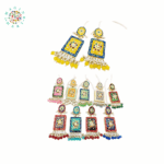 Meenakari Bahawalpuri Style Earrings: Exquisite Cultural Elegance.