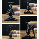 Halloween Horror Desktop Decoration Resin Ornaments Feature Modeling Yoga Skull Skeleton 3 2856faec6c1f783b58d04fd14f0c5959