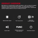 3 in 1 Electromagnetic Radiation Tester Portable Handheld Portable Radio Frequency Field Tester Portable Digital EMF Meter HT627 7 34410a43a96c1926fb9f415b6ac5a5c3