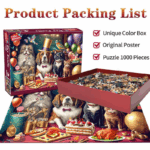 HUADADA 1000 Adult Puzzle Game "Pet Family", Holiday Gift Home Decoration, Family Games, Grandparent Brainstorming Jigsaw Puzzle 4 36691a72dee4e0cfc3c89c1bf0ccf0e9