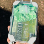 Mini Suitcase Lipgloss Bundle - Comes with 5 Random Lipglosses & a Scrunchie, Lip Care Kit with Lip Balm, Lip Gloss, and Lipstick - Cosmetic, Makeup Lip Oil - Gift, Glossy Everyday Pink 11 3e0938f0c07207d392b78c3f08542961