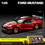 DIY Customizablea 1:43 Scale Ford Mustang Alloy Cr Model Kit - Unique Racing Car Collectible for Hobbyists & Enthusiasts