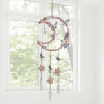 Hangable Room Decor Moon & Butterfly & Flower Design Dream Catcher, Artificial Crystal Hanging Decor, Home Deocr Sun Catcher for Garden Window Living Room Bedroom, Bedroom Decor, Home Decor 5 49130338b6a06b522d8cd136a2bde832