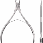 Cuticle Remover Tool Set Cutter and Pusher - Stainless Steel Professional Nipper Nail Care Tools Salon Level Mani-Pedi at Home Silver (Silver) (JC-NP-S)