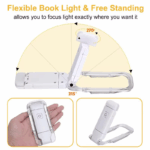 LED USB Rechargeable Book Light Reading Light Eye Protection Night Light Portable Clip Desk Light Bookmark Read Light Night Lamp 4 4c60951211996cf9c616818573d75f8c