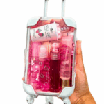 Mini Suitcase Lipgloss Bundle - Comes with 5 Random Lipglosses & a Scrunchie, Lip Care Kit with Lip Balm, Lip Gloss, and Lipstick - Cosmetic, Makeup Lip Oil - Gift, Glossy Everyday Pink 4 4d7af8346dd35e37c310270cd06ca0fc