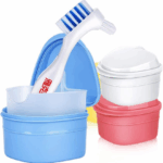 Denture Cleanning Set Denture Cleaning Case with Denture Brush, Blue 5 59bd5da21356ff28f4e5870fa846585d