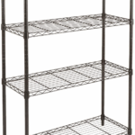 4-Shelf Storage Unit with Height Adjustable Shelves and Levelling Feet, 640 Kg Max Weight, Black, 35.6 Cm D X 91.4 Cm W X 137.1 Cm H 1 5c2259358f43e2ca664c5975bb18a583