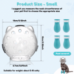 Cat Muzzle Anti-Bite Breathable Protective Space Hood Mask Cover Muzzle Helmet Cat Grooming Transparent Space Hood Pets Supplies 7 5e253f5fa7c5f30752ac275f9f8fa76f 4