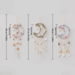 Hangable Room Decor Moon & Butterfly & Flower Design Dream Catcher, Artificial Crystal Hanging Decor, Home Deocr Sun Catcher for Garden Window Living Room Bedroom, Bedroom Decor, Home Decor 2 672f07b49442afbd73548befea9d10ea
