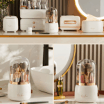Makeup Brush Holder Dustproof 360 Rotation Makeup Brush Holder Desk Organizer 23 67e651b8342f589955d15a33c673ec42