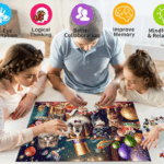HUADADA 1000 Adult Puzzle Game "Pet Family", Holiday Gift Home Decoration, Family Games, Grandparent Brainstorming Jigsaw Puzzle 7 67eed72b3f21debd22025a7cd8e4359f