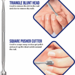 Cuticle Remover Tool Set Cutter and Pusher - Stainless Steel Professional Nipper Nail Care Tools Salon Level Mani-Pedi at Home Silver (Silver) (JC-NP-S) 4 6d191f9fb4beaed33fc2a9b894be5443