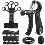Grip Strength Trainer Kit (5 Pack), Including Finger Exerciser, Hand Grip Strengthener, Hand Extension, Stress Relief Ball, and Forearm Workout Ring 1 72e88fb707e9ac0f5c1692d344af5b6e