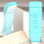 Book Light with Timer USB Rechargeable 3 Colors & 5 Brightness Reading Light Clip-On Read Lamp Bookmark Night Light Book Lamp