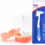 Denture Cleanning Set Denture Cleaning Case with Denture Brush, Blue 8 8b4d0092a47f53c3582ea65de173fd8b