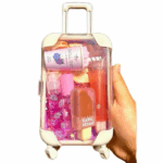 Mini Suitcase Lipgloss Bundle - Comes with 5 Random Lipglosses & a Scrunchie, Lip Care Kit with Lip Balm, Lip Gloss, and Lipstick - Cosmetic, Makeup Lip Oil - Gift, Glossy Everyday Pink 9 8bd204ad28353f7f1a1db1711110accb