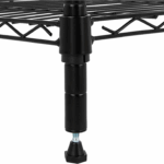 4-Shelf Storage Unit with Height Adjustable Shelves and Levelling Feet, 640 Kg Max Weight, Black, 35.6 Cm D X 91.4 Cm W X 137.1 Cm H 5 8d26152556ff7eebdb7c894e8b69f7d1