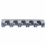 Rectangular Wall Mount Broom Holder and Garden Tool Organizer, 6 Hook and 5 Slot, 43 X 8.5 X 6.2 Cm, Gray 2 8d9258c018b93bc0c5274b9bae9db531