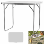 2.6FT/80CM Aluminum Folding Table Camping Table Portable Catering Dinner Table for Picnic Garden Party Bbq,80X60X69Cm 1 9bb83fa7441afb1c7544159d45af9769