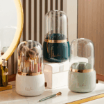 Makeup Brush Holder Dustproof 360 Rotation Makeup Brush Holder Desk Organizer 2 a13116496a0e73a7ada53f1ff8234913