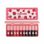 Strawberry Dyed Velvet Lipstick Set, Long Lasting Liquid Lip Gloss, Moisturizing Lip Stain, Suitable for All Occasions Lip Makeup, Girls and Women Makeup Accessories, Christmas, Christmas Gift 1 a3fa4b6818e53c6b083f74e8cd97661d