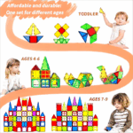 Magblock 66PCS Magnetic Building Blocks Sets Magnetic Tiles Construction Toys for 3-10 Years Old Kids Montessori Educational Toy 4 ab5e70eeb3fe32e7ad784bb1690ba1ed