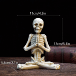 Halloween Horror Desktop Decoration Resin Ornaments Feature Modeling Yoga Skull Skeleton 2 afe55ff3e83ea3dd05361f3b88bcecb8