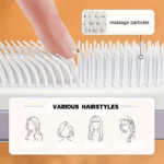 Massage Comb Fine Air Cushion Comb Rotating Lifting Hair Comb One Click Cleaning Women Anti-Static Air Cushion Hair Comb 4 b0bafed13bca1841f3404ff90458a437