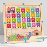 Train Wooden Color Matching Counting Puzzle for Toddlers Educational Fine Motor Skills Toy