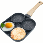 1Pc 4-Hole Non-Stick Egg Frying Pan - Easy to Clean, Heat-Resistant, Durable - Ideal for Omelette, Fried Egg, Pancake, Burgera