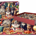 HUADADA 1000 Adult Puzzle Game "Pet Family", Holiday Gift Home Decoration, Family Games, Grandparent Brainstorming Jigsaw Puzzle 2 b4ff451571eb39db710d614eaa5e6eef